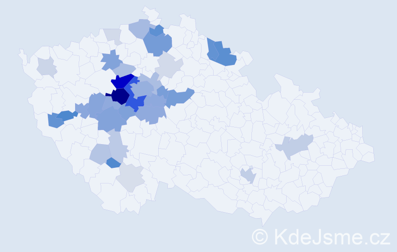 Příjmení: 'Kohlíčková', počet výskytů 114 v celé ČR