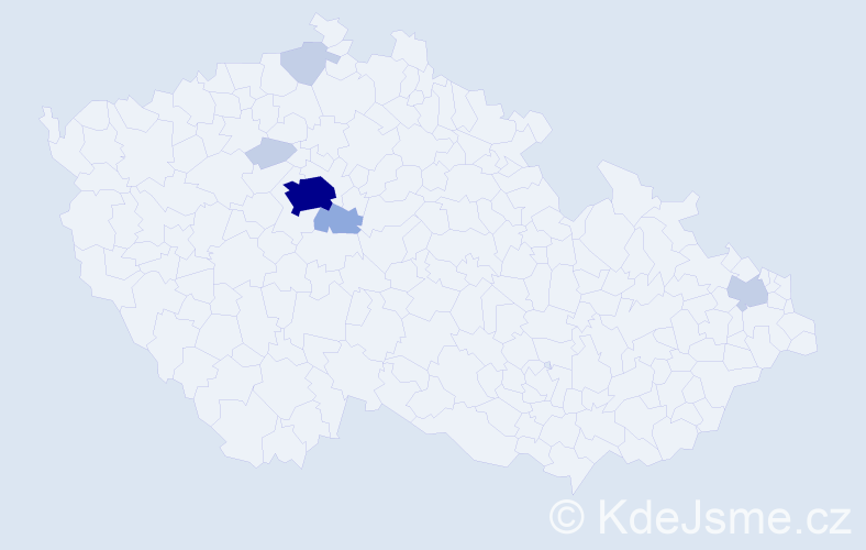 Příjmení: 'Issová', počet výskytů 16 v celé ČR