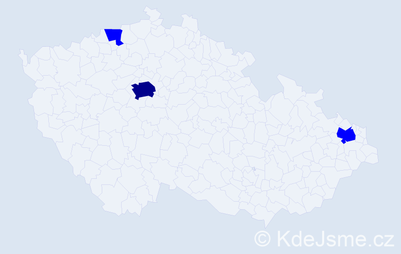 Příjmení: 'Kelmendi', počet výskytů 4 v celé ČR
