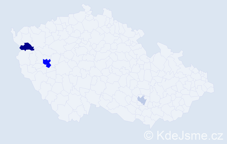 Příjmení: 'Gemovová', počet výskytů 6 v celé ČR