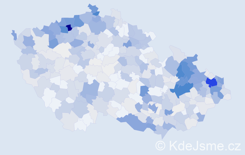 Příjmení: 'Baláž', počet výskytů 2282 v celé ČR