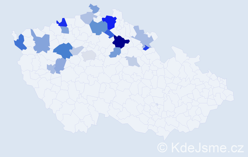 Příjmení: 'Stryal', počet výskytů 44 v celé ČR
