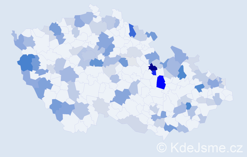 Příjmení: 'Blaško', počet výskytů 283 v celé ČR