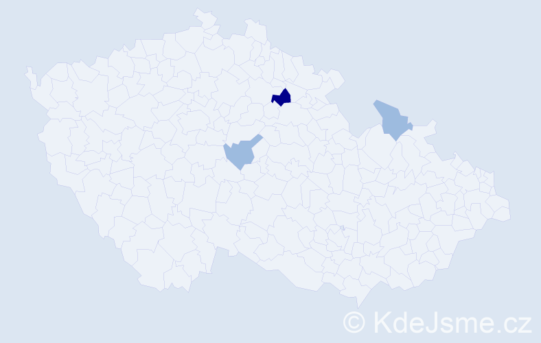 Příjmení: 'Badovská', počet výskytů 6 v celé ČR