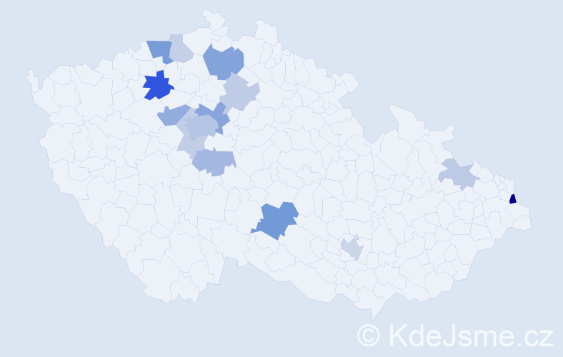 Příjmení: 'Saleh', počet výskytů 34 v celé ČR