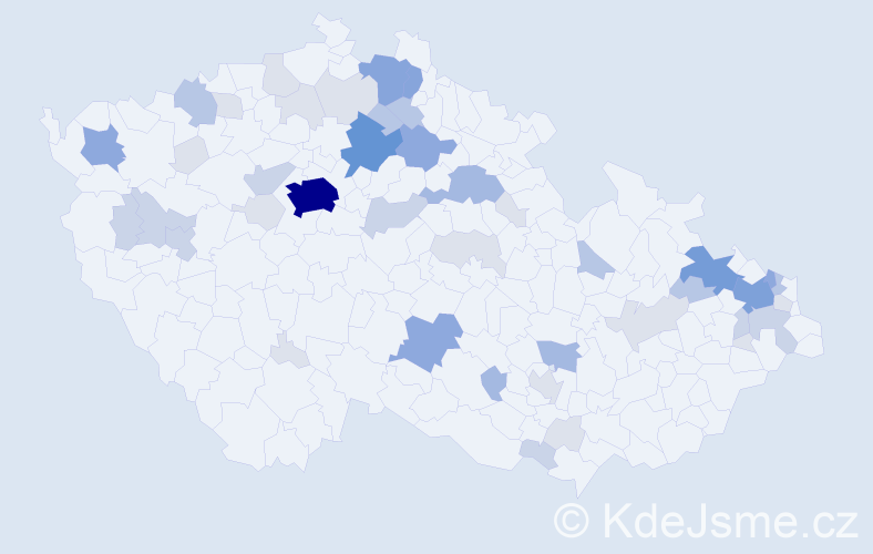 Příjmení: 'Ruta', počet výskytů 143 v celé ČR