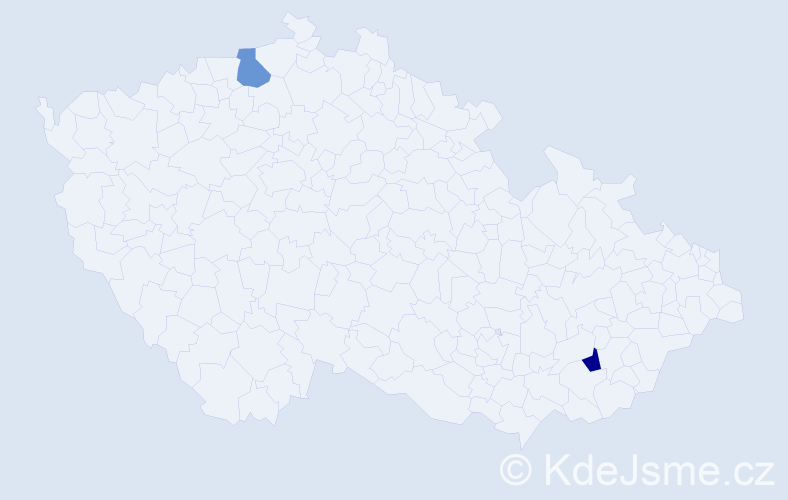 Příjmení: 'Ehnert', počet výskytů 2 v celé ČR