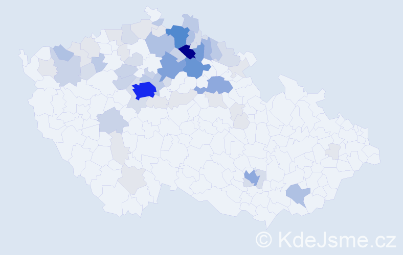 Příjmení: 'Dědečková', počet výskytů 231 v celé ČR