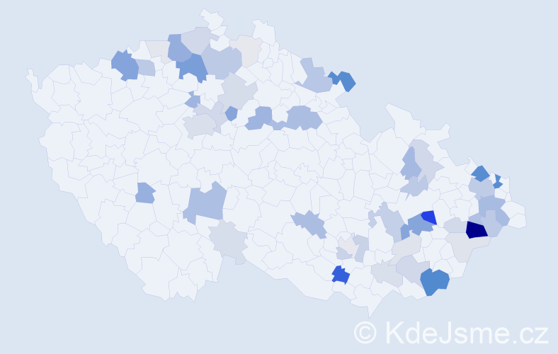 Příjmení: 'Matušíková', počet výskytů 158 v celé ČR
