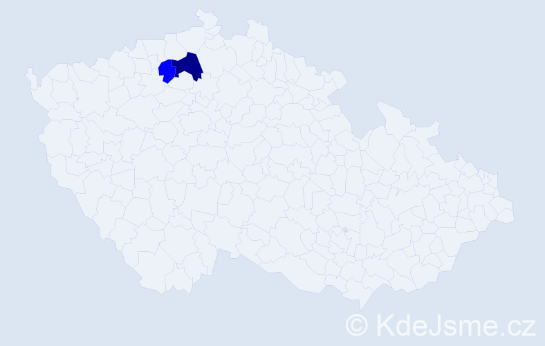 Příjmení: 'Mamič', počet výskytů 3 v celé ČR