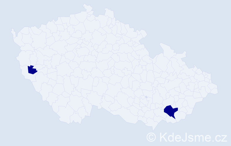 Příjmení: 'Sandánusová', počet výskytů 6 v celé ČR
