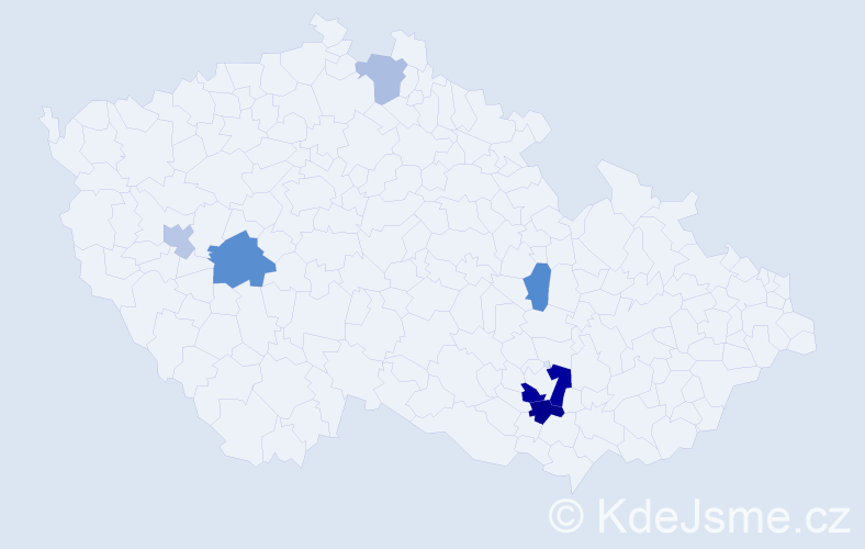 Příjmení: 'Fretzer', počet výskytů 11 v celé ČR
