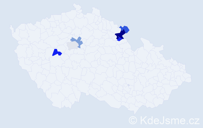 Příjmení: 'Lichterová', počet výskytů 14 v celé ČR