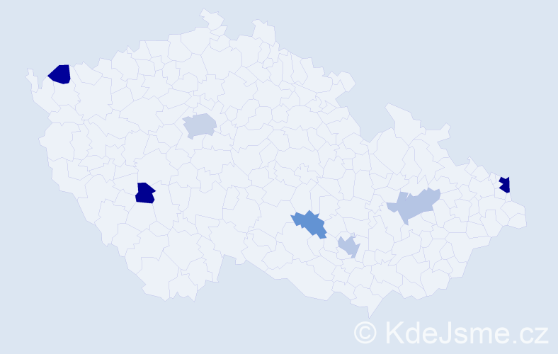 Příjmení: 'Eberová', počet výskytů 15 v celé ČR