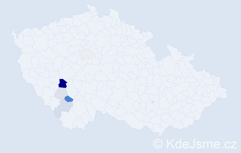 Příjmení: 'Koptyš', počet výskytů 14 v celé ČR