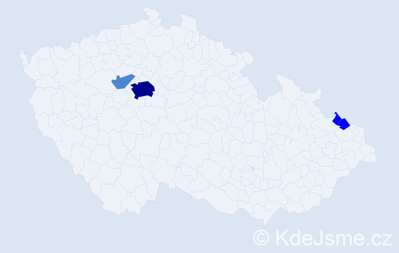 Příjmení: 'Zeissová', počet výskytů 12 v celé ČR