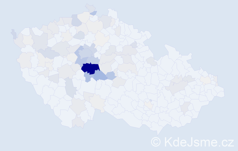 Příjmení: 'Škvor', počet výskytů 482 v celé ČR