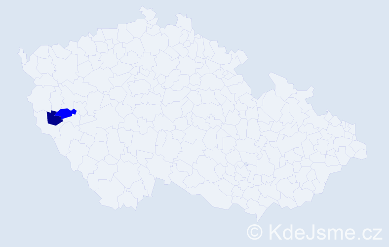 Příjmení: 'Lilla', počet výskytů 3 v celé ČR