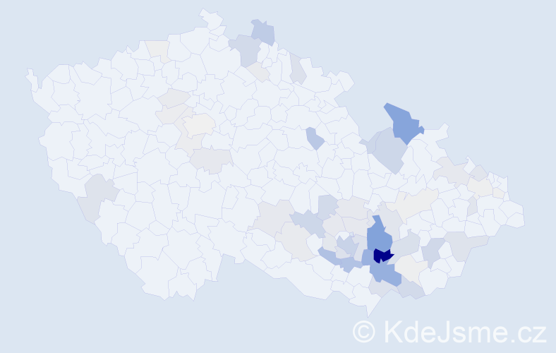 Příjmení: 'Doupovec', počet výskytů 231 v celé ČR