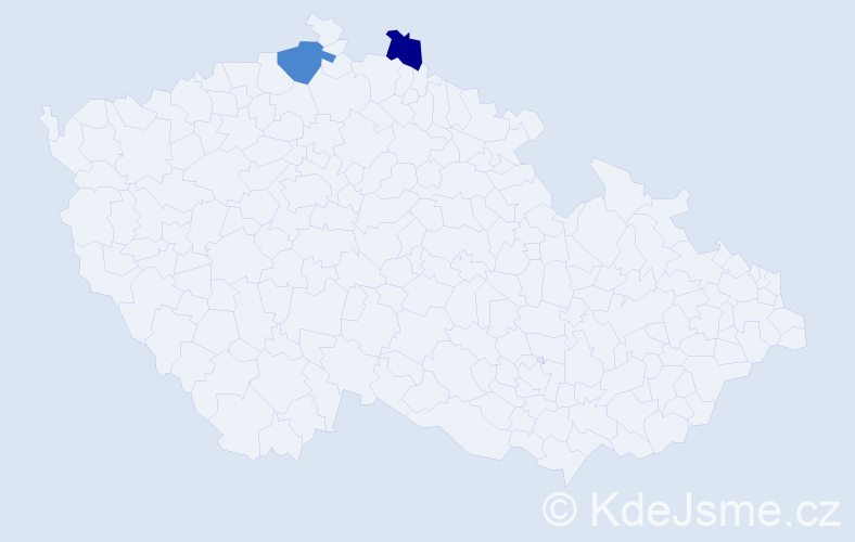 Příjmení: 'Koniecká', počet výskytů 4 v celé ČR