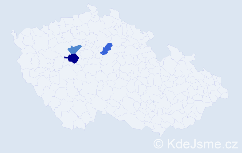 Příjmení: 'Sajdler', počet výskytů 11 v celé ČR