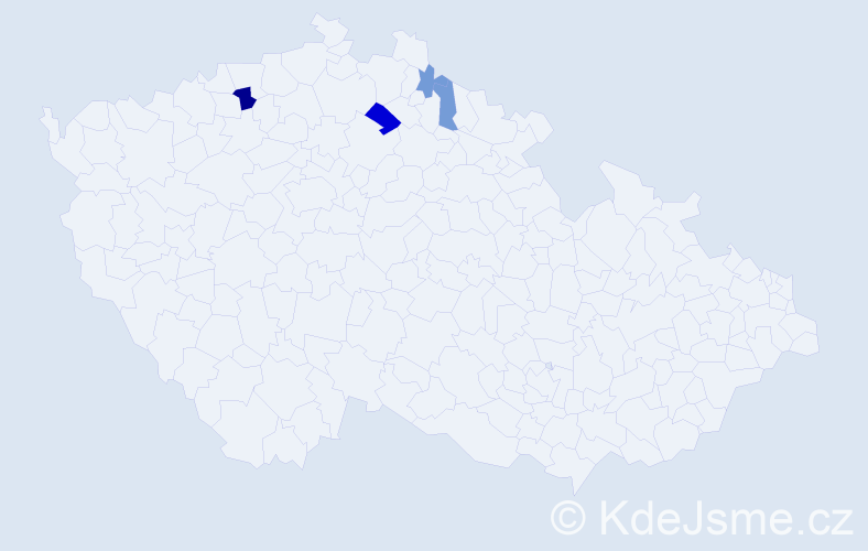 Příjmení: 'Drdolová', počet výskytů 7 v celé ČR