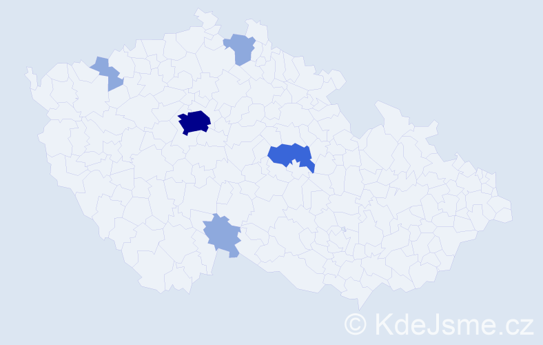 Příjmení: 'Fantl', počet výskytů 14 v celé ČR