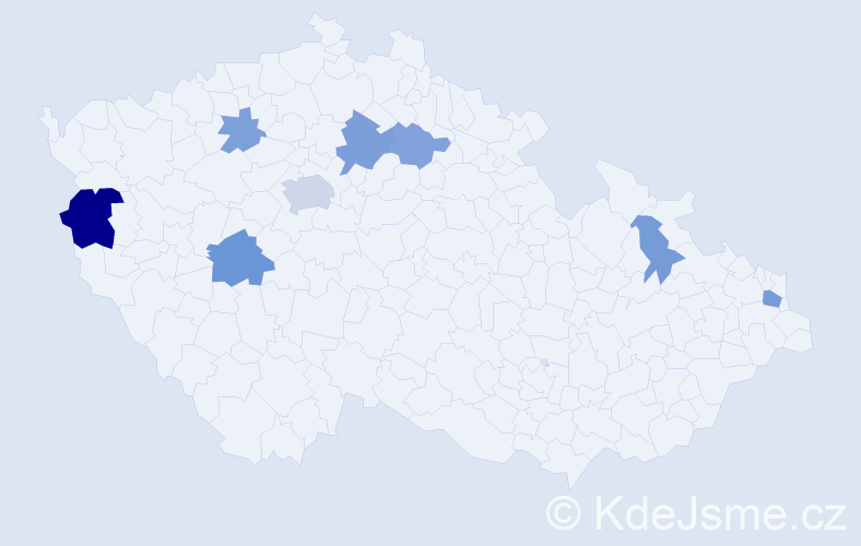 Příjmení: 'Roxer', počet výskytů 16 v celé ČR