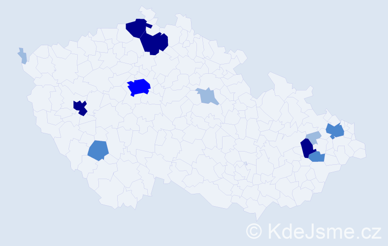 Příjmení: 'Telinger', počet výskytů 28 v celé ČR