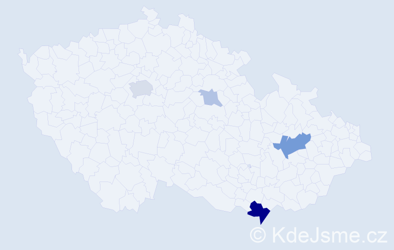 Příjmení: 'Kožďálová', počet výskytů 12 v celé ČR