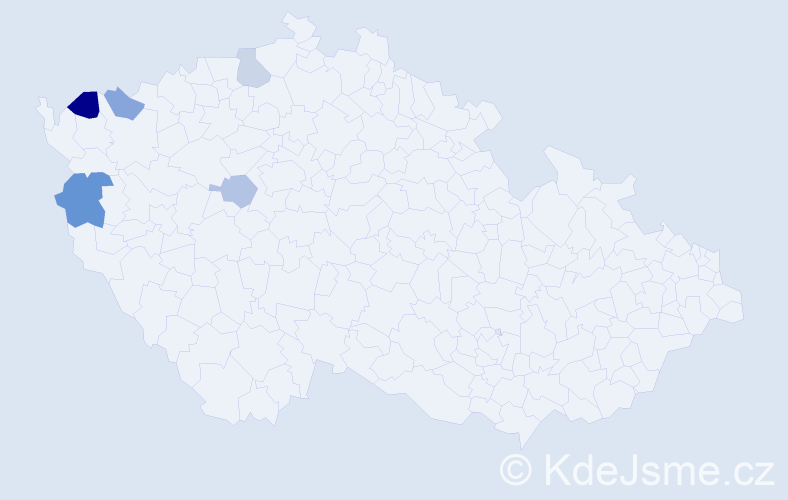 Příjmení: 'Korodi', počet výskytů 7 v celé ČR
