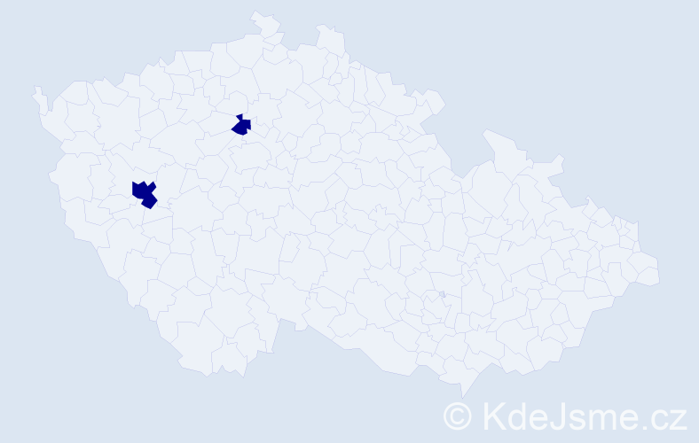 Příjmení: 'Bezverkhiv', počet výskytů 2 v celé ČR