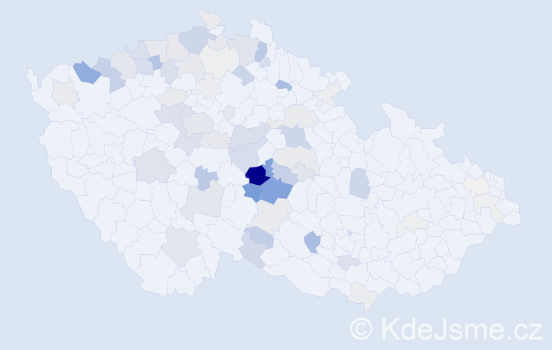 Příjmení: 'Choutka', počet výskytů 242 v celé ČR