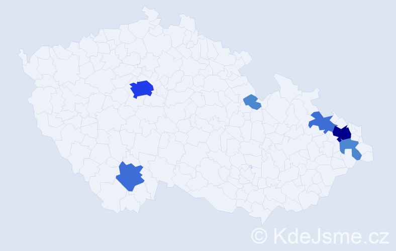 Příjmení: 'Larisch', počet výskytů 33 v celé ČR