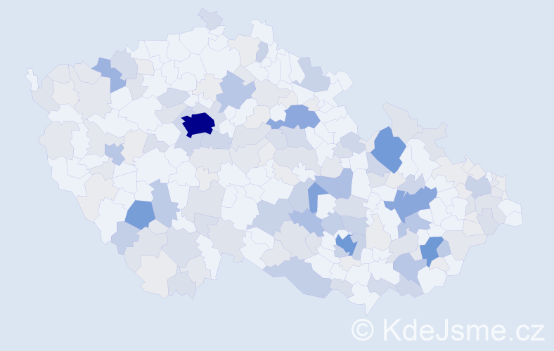 Příjmení: 'Hejtmánek', počet výskytů 656 v celé ČR