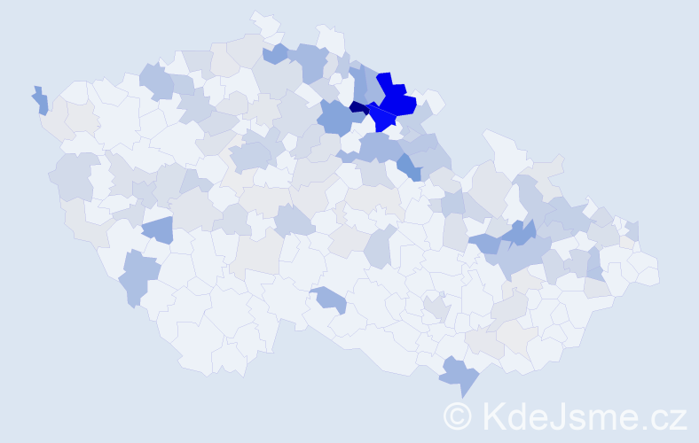 Příjmení: 'Kuhnová', počet výskytů 396 v celé ČR