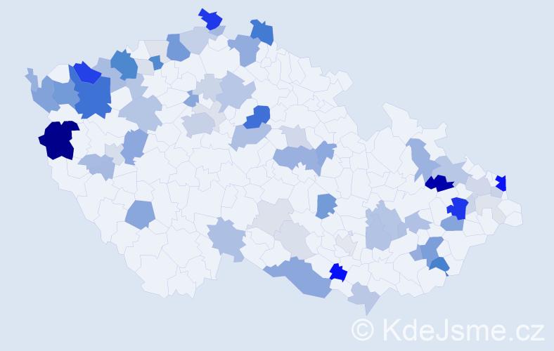 Příjmení: 'Kišš', počet výskytů 227 v celé ČR