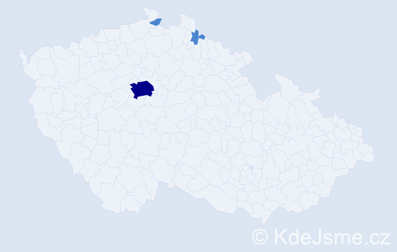 Příjmení: 'Zálepová', počet výskytů 5 v celé ČR