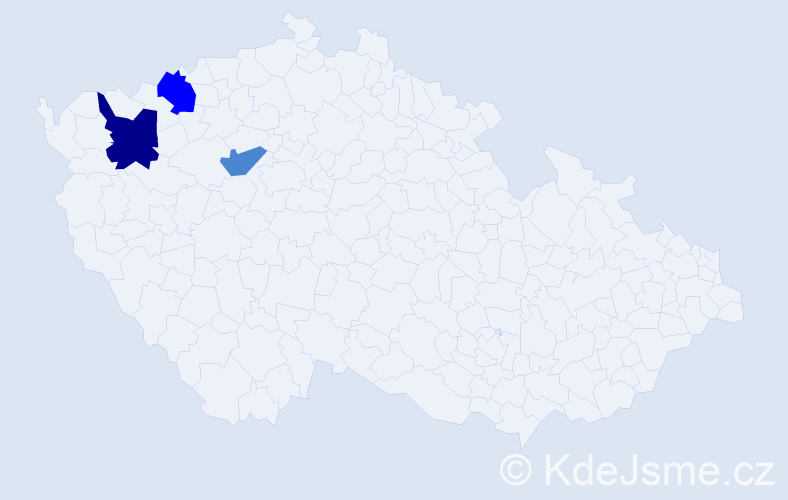 Příjmení: 'Spazierer', počet výskytů 9 v celé ČR