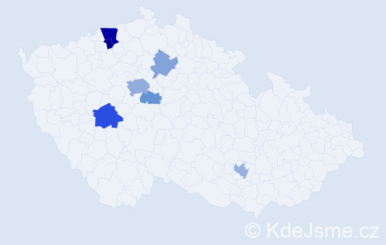 Příjmení: 'Töpferová', počet výskytů 17 v celé ČR