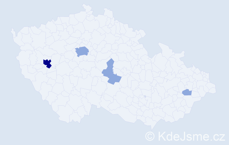 Příjmení: 'Mainer', počet výskytů 14 v celé ČR