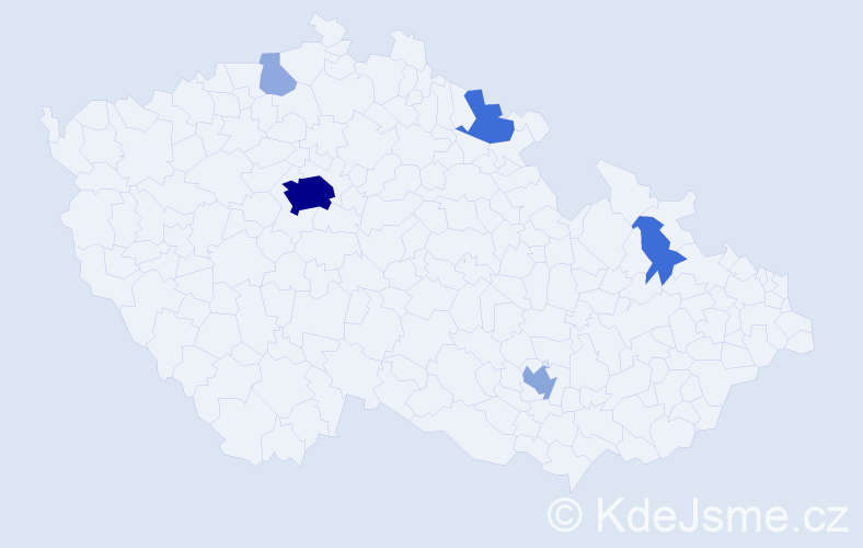 Příjmení: 'Dudušová', počet výskytů 22 v celé ČR