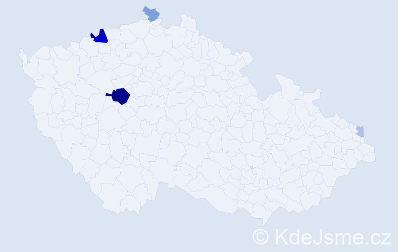 Příjmení: 'Karšňáková', počet výskytů 12 v celé ČR