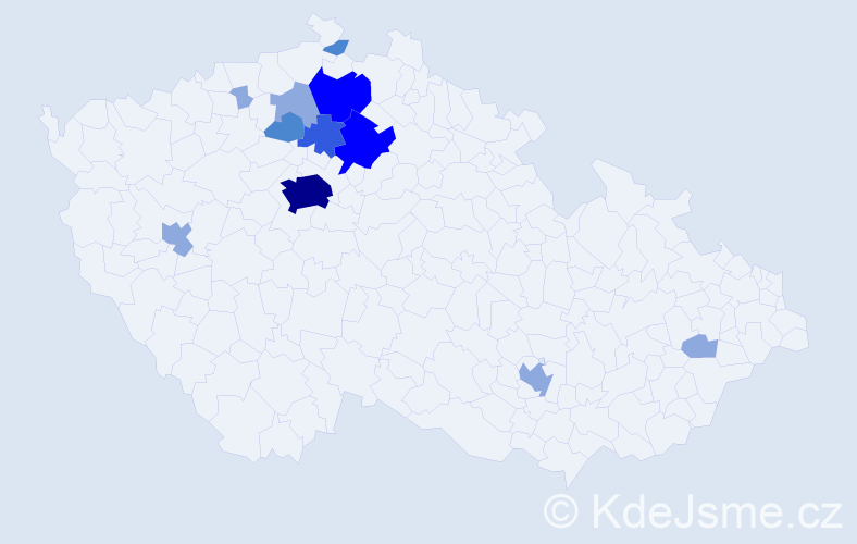 Příjmení: 'Cedrychová', počet výskytů 25 v celé ČR