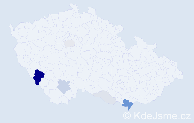 Příjmení: 'Lisoň', počet výskytů 24 v celé ČR