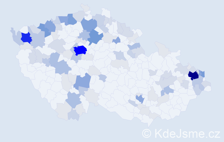 Příjmení: 'Balogh', počet výskytů 341 v celé ČR