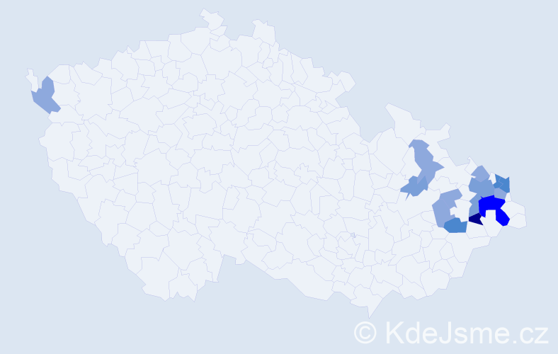 Příjmení: 'Beinstein', počet výskytů 33 v celé ČR