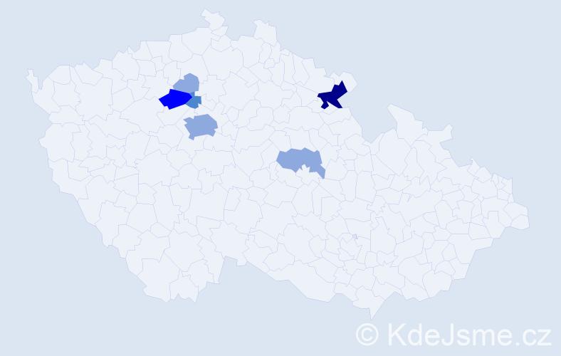 Příjmení: 'Linhardt', počet výskytů 14 v celé ČR