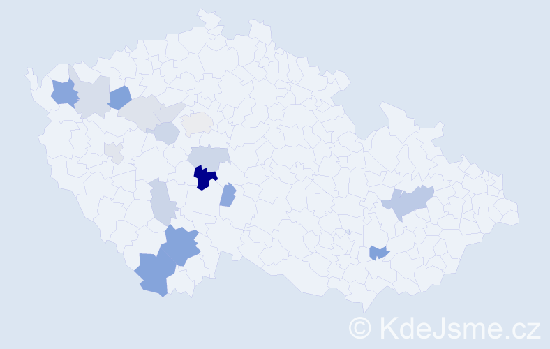 Příjmení: 'Wittnerová', počet výskytů 60 v celé ČR