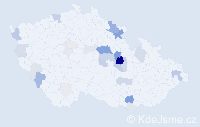 Příjmení: 'Sigl', počet výskytů 91 v celé ČR